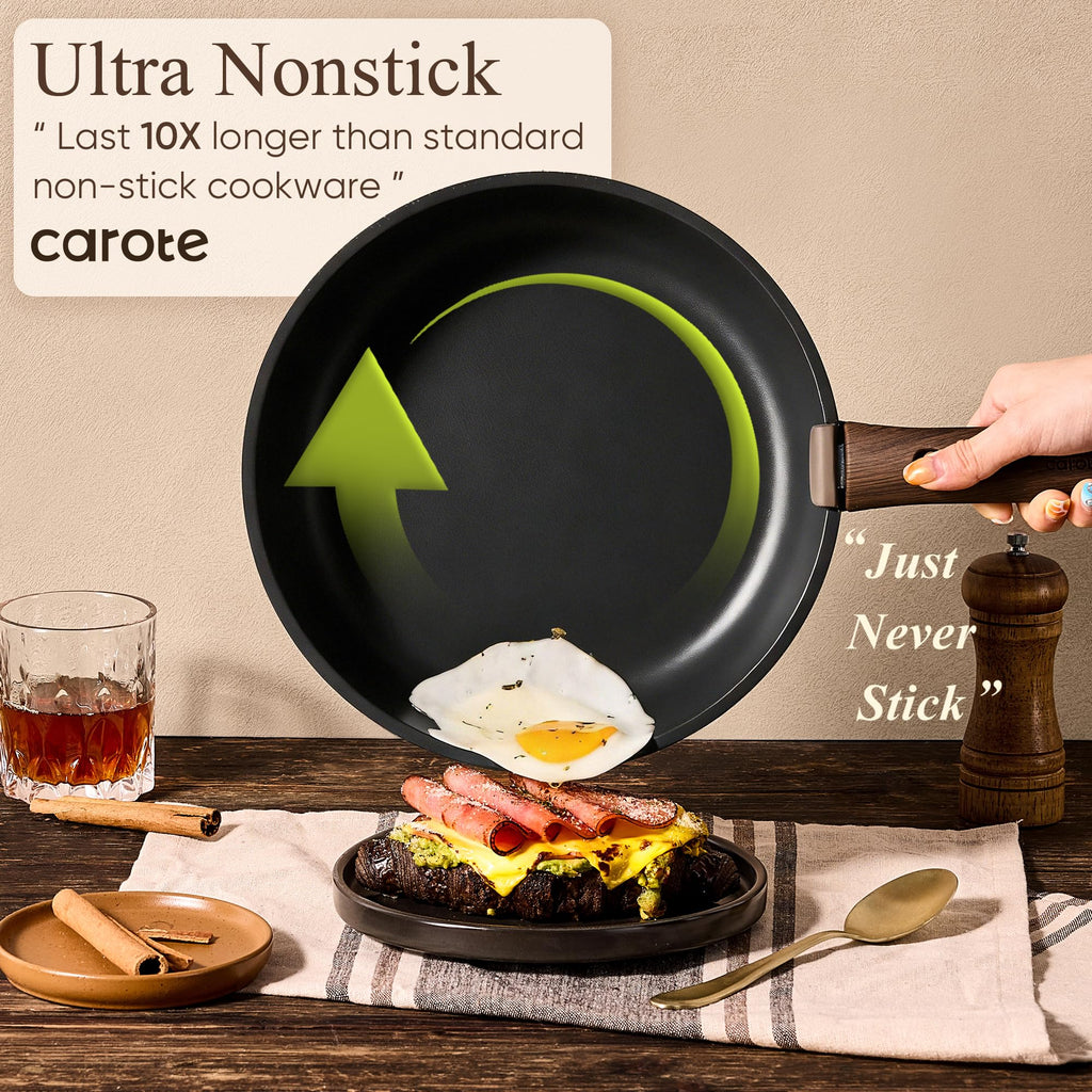 CAROTE 19-Piece Nonstick Pots and Pans Set, Detachable Handle